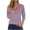 Pink, variant on Lzobxe Womens Tops Printed Short 3/4 Sleeve Blouse Round Neck Casual,Sizes S-3XL
