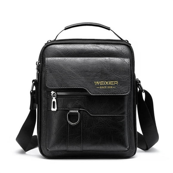 TopLLC Storage Bins Crossbody Bag Men's Shoulder Bag Vintage Leather Vertical Hand Business Men's Casual Leather Bag Satchel Bag For Men Gift For Father /Anniversary Storage Bags
