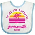 thumbnail image 3 of Inktastic Summer Enjoy the Sunshine Jacksonville Florida in Pink Boys or Girls Baby Bib, 3 of 4