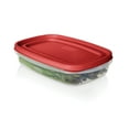 thumbnail image 3 of Rubbermaid EasyFindLids Food Storage Container Value Pack, Racer Red, 4-Piece Set, 3 of 4