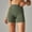 Army Green, variant on Women's Short Leggings Black And White Under $10 Solid Color Elastic High Waist Yoga Shorts Slim Pants