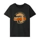 thumbnail image 1 of Camiseta básica de verano con cuello redondo para mujer, para viajes de vacaciones, regalo del día de San Valentín Negro, 1 of 7