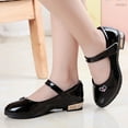 thumbnail image 5 of BFHHYA Girls' Mary Jane Shoes - Rhinestone Bow Low Heel Princess Shoes Soft Sole School Uniform Dress Flats for Dance Recitals & Wedding Parth, 5 of 5