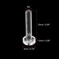 thumbnail image 2 of Unique Bargains M2x10mm Plastic Phillips Bolts PC Pan Head Machine Screws Transparent 50 Pack, 2 of 5