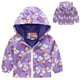 thumbnail image 3 of Gibobby Abrigos de invierno para bebés y niñasChaquetas informales para niños pequeños y niñas con estampado de dibujos animados, abrigos con capucha y c(Morado, 12-18 Meses), 3 of 4