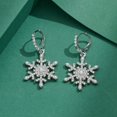 thumbnail image 6 of LICEWO Handmade Snowflake Pendant Earrings with Rhinestones Women Fashion Jewelry, 6 of 8