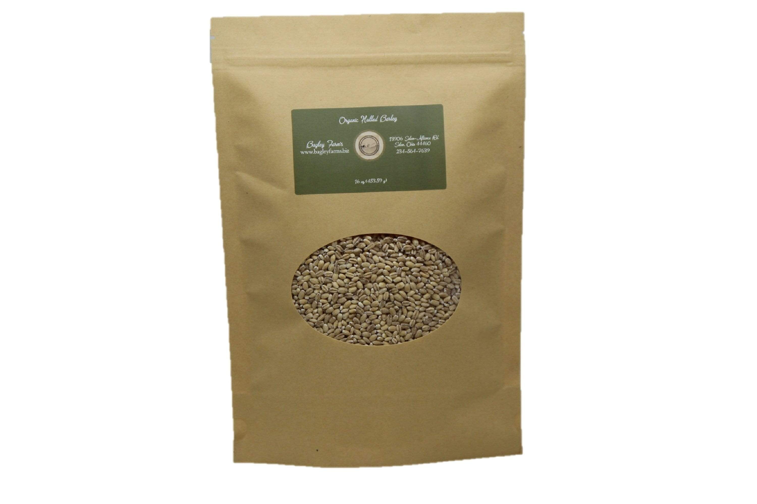 Barley, Organic Hulled Grain 1 lb