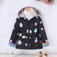 thumbnail image 2 of djtdsds Middle and Small Children's New Girls' Winter Pattern Hooded Zipper Coat Size:2-3 Years, 2 of 8