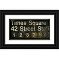 thumbnail image 1 of Sophie 6 24x14 Black Ornate Wood Framed with Double Matting Museum Art Print Titled - Times Square, 1 of 4