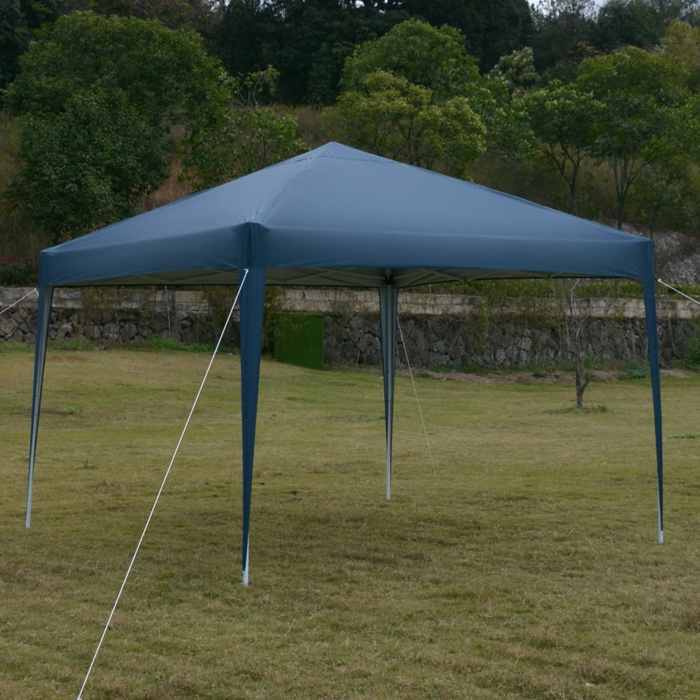 Kadyn Portable Folding Instant Canopy Tent, Wedding Sun Shelter for Wedding, 10' x 10' Practical Waterproof Right-angle Folding Tent and No Surrounding Cloth, Blue Kadyn Portable Folding Instant Canopy Tent, Wedding Sun Shelter for Wedding, 10' x 10' Practical Waterproof Right-angle Folding Tent and No Surrounding Cloth, Blue