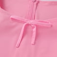 thumbnail image 6 of IBTOM CASTLE Teen Girls Dress Graduation Dress for Girls Long Bell Sleeve Mermaid Hem Prom Bodycon Dress With Shorts Bowknot Slim Fit Dresses Homecoming Birthday Outfit Pink, 6 of 7