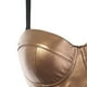 thumbnail image 3 of Top corto de mujer Zulema Cuero Bandeau Correa de espagueti 78x22CM 40 a 90C Oro, 3 of 3
