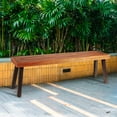 thumbnail image 3 of Topbuy Banc d'Extérieur en Bois d'Acacia Naturel pour Patio, Sans Dossier, Banc de Salle à Manger en Bois, 3 of 5