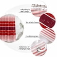 thumbnail image 6 of Red Striped Waterproof Fabric Shower Curtain,Modern Minimalist Gradient Lines Country Waterproof Fabric Shower Curtain for Bathroom Curtains Bathtubs Hotel Shower Curtains with 12 Hooks Small 36x78in, 6 of 8