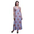 thumbnail image 1 of Bimba Robe Longue Maxi à Bretelles Spaghetti Ajustables à Imprimé Floral, Tenue de Plage d'Été - XX-Grand, 1 of 5