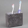 thumbnail image 3 of Creative Home Charcoal Marble Deluxe Toothbrush Holder - Maluku Collection, 3 of 3