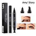 thumbnail image 1 of 2 Sellos de Delineador de Ojos Delineador Negro Delineador Líquido Larga Duración, Lápiz de Ojos de Maquillaje con Alas, Cat Eye Delineador Plumón - 2 PAQUETES, 1 of 4