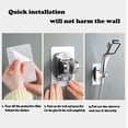 thumbnail image 5 of Soporte de ducha de mano impermeable con adhesivo fuerte para montaje en pared grande, soporte para cabezal de ducha, para ducha de rv, ducha para niños, baño, 5 of 5
