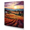 thumbnail image 2 of Designart "Sunset Over The Vineyard II" Vineyard Wall Art Prints, 2 of 7