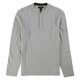 thumbnail image 1 of Camiseta Henley Tasso Elba texturizada para hombre Gris Grande, 1 of 1