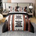 thumbnail image 1 of Erosebridal Western Aztec 100% Cotton Comforter Cover Full, Boho Geometry Bedding Full Size, Rustic Cow Print Decor, Teen, Reversible（No Comforter）, 1 of 6