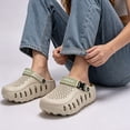 thumbnail image 2 of Unisex Clogs with Arch Support Lightweight Garden Shoes for Women and Men Breathable Non Slip Wide Width Summer Walking Mules Khaki Size 10, 2 of 5