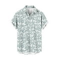 thumbnail image 3 of Mens Hawaiian Shirts Short Sleeve Button Down Shirt Men's Party Shirts Summer Beach Vacation Holiday Tropical Shirts, 3 of 5