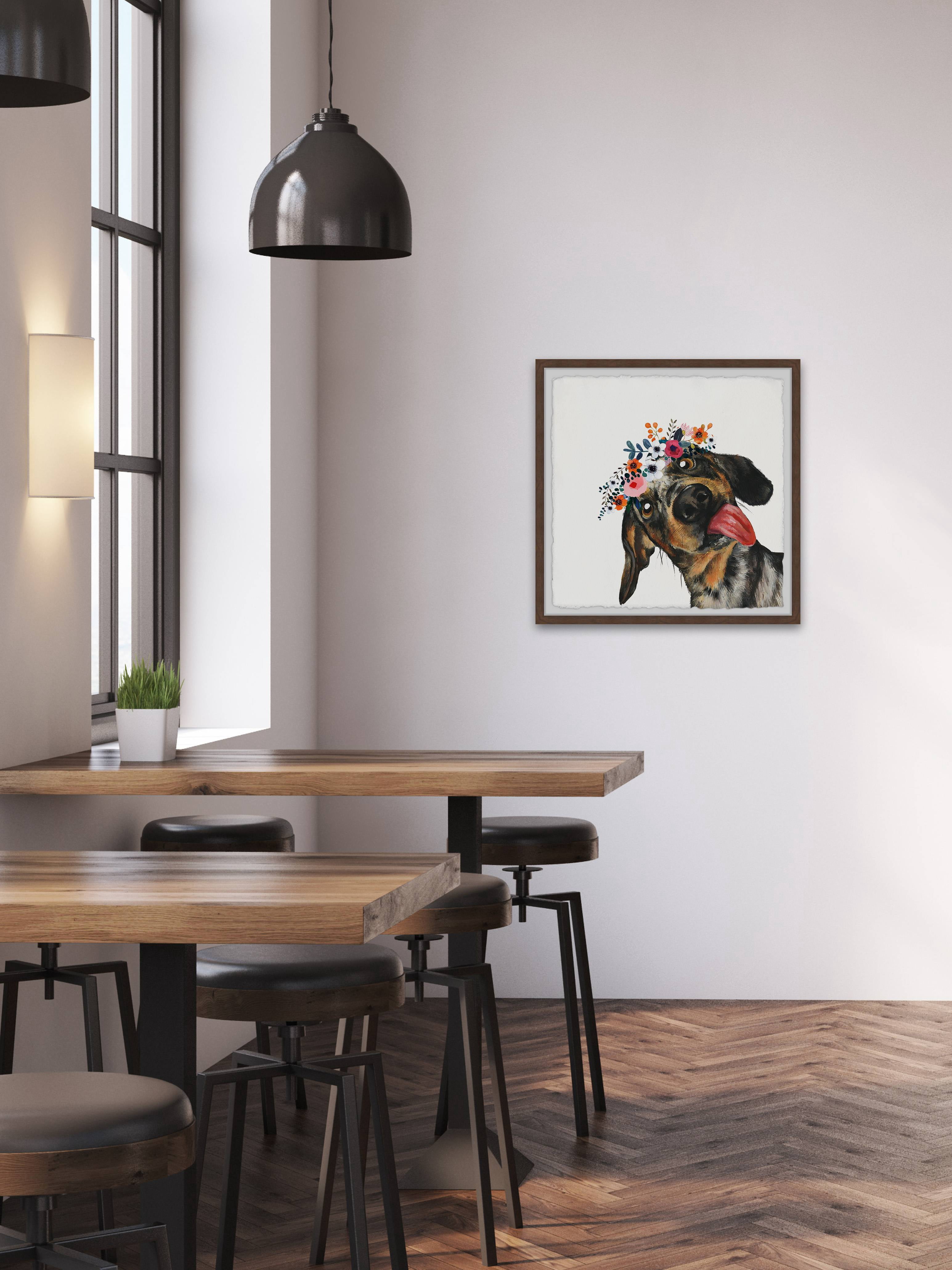 Parvez Taj Goofy Dog Framed Wall Art