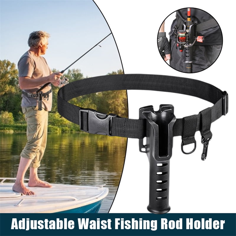 Adjustable Fishing Rod Holder Belt Waist Band Fishing Supplies Fishing
