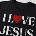 thumbnail image 6 of I Love Jesus Christian Graphic T-Shirt | Faith-Based Retro Washed Unisex Tee | Sizes S–4XL, 6 of 9