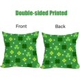 thumbnail image 5 of 2 Pack Waterproof St Patrick‘s Day Pillow Covers 20x20 Inch Lucky Clover Shamrocks Green Leaves Holiday Throw Pillow Cases Spring Farmhouse Decorations Cushion Cover Double Sided, 5 of 6
