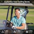 thumbnail image 2 of Ventilador Magnético para Carro de Golf AMACOOL compatible con EZGO, Club Car y Yamaha, 2 of 6