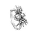 thumbnail image 4 of Spider Creepy Animal Large Halloween Ring .925 Sterling Silver Band Jewelry Female Male Size 5, 4 of 4