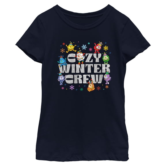 Girls Rainbow Brite Cozy Winter Sprites Crew T Shirt