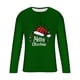 thumbnail image 4 of Blusas y camisas de manga larga y cuello redondo para hombre, informales, con estampado navideño, deportivas, de poliéster., 4 of 5