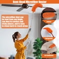 thumbnail image 2 of 20FT High Reach Duster Kit with 3-12FT Splicable Extension Pole, Cobweb Duster, Window Squeegee & Scrubber, Spider Web Brush, Feather Duster for High Ceilings & Windows, 2 of 7