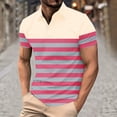 thumbnail image 1 of Blusa y camisa de manga corta con cuello vuelto para hombre, blusa de manga larga con solapa y botones estampados, blusa de poliéster para hombre, 1 of 2