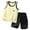 Yellow, variant on Boys Suit Casual Vest Medium Quality Awesome Summer for Boys Drawstring Breathable Party Cozy Shorts Set
