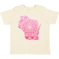 thumbnail image 3 of Inktastic Wisconsin Silhouette Mandala Boys or Girls Toddler T-Shirt, 3 of 5