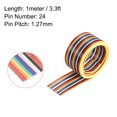 thumbnail image 2 of Cable de cinta plana arcoíris IDC 24P 1.27mm de paso 1metro/3.3ft de largo, 2 of 2
