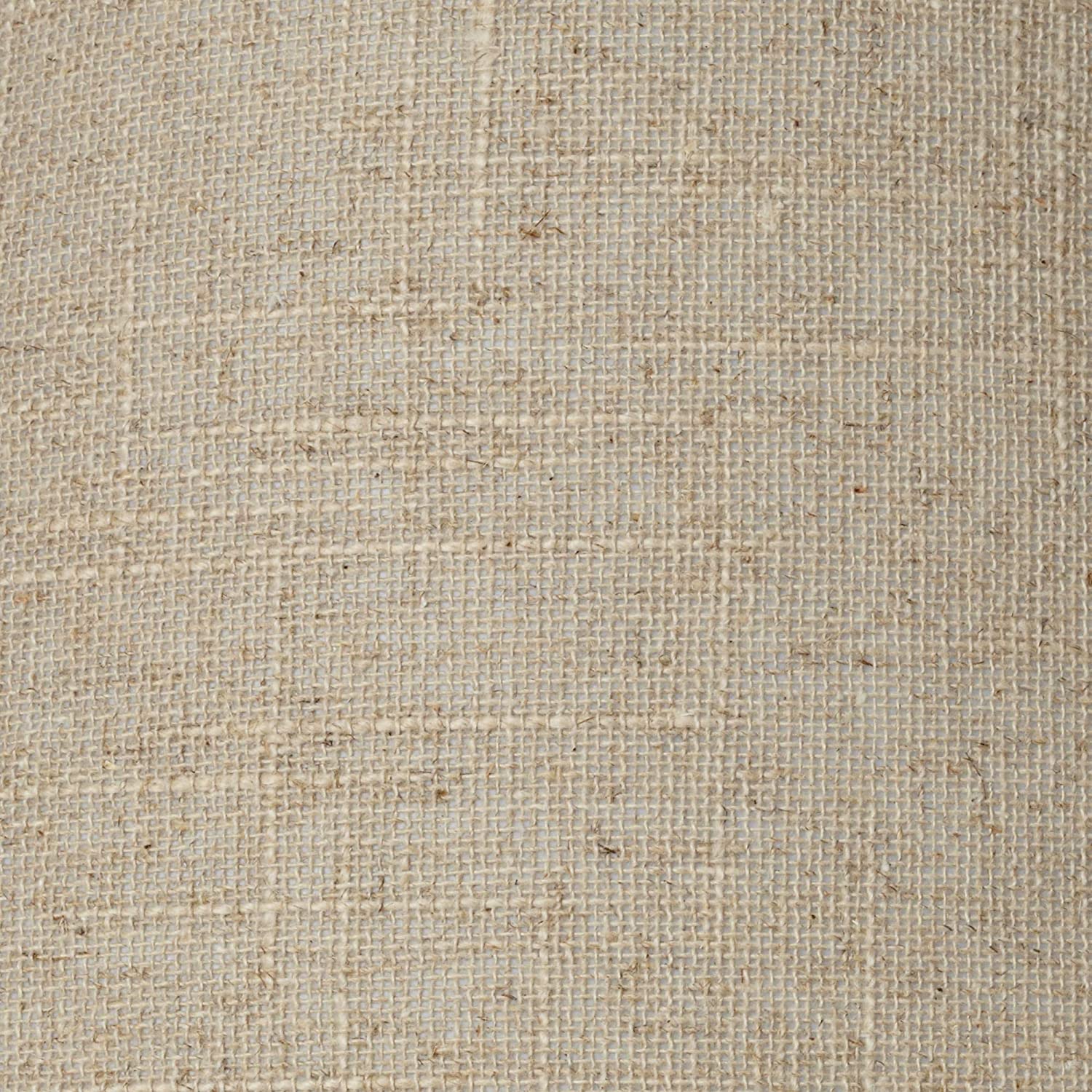 Set of 2 Empire Lamp Shades Fine Burlap Beige Large 6" Top x 17" Bottom x 11.5" High Spider with Replacement Harp and Finial Fitting -