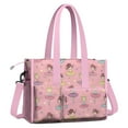 thumbnail image 2 of Teacher Tote Bag,Ballet Princess Pattern Teacher Utility Tote Bag,Large Work Tote Bags for Women with Multiple Pockets,Top Zipper Closure,13.8x10.6x6.7 Inch, 2 of 5