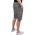 thumbnail image 2 of Krisp - Pantalón corto de algodón estilo militar para chico hombre (Gris), 2 of 3