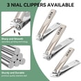 thumbnail image 3 of UBSWF-2026 Manicure Pedicure Set 10 in 1, Stainless Steel Nail Clipper Kit, Nail Trimmer Grooming Kit for Men Women, Professional Nail Care Tools with Green PU Leather Travel Case for Home & Travel, 3 of 4