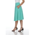 thumbnail image 2 of White Mark Women's Mid Length Fit and Flare Skirt, 2 of 5