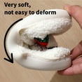 thumbnail image 5 of BERANMEY Halloween Slippers for Women Perfect Soft Plush Comfy Warm Slip-On Cute Womens Slippers Indoor Fluffy House Slippers for Women and Men Non-slip Fuzzy Flat Slides, 5 of 6