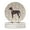 Brown, variant on Peruvian Hairless Dog Merry Christmas Large Sandstone Coasters Pack of 4 4 in x 4 in