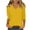 Yellow, variant on SCSAlgin Womens V Neck 3/4 Sleeve T Shirts Casual Basic Summer Tees Shirts Loose Fit Tunic Tops Fall Pullover