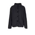 thumbnail image 5 of YueHuiYing Women's Oversized Sailor Collar Button Cardigans Chunky Knit Long Sleeve Slouchy Sweaters Coat with Pockets, 5 of 7