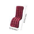 thumbnail image 3 of Lounge Chair Cushion,Outdoor Lounge Chair Cushions,Seat Cushions,Lounge Chair Cushion,Cushions for Outdoor Furniture,Patio Cushions Chaise Outdoor Mattress Recliner Quilted Thick(Red), 3 of 6